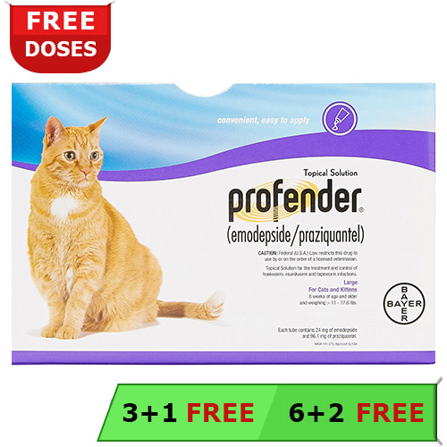 Profender for Cats, Profender Spot-On for Cats, Profender Topical Wormer for Cats, Profender Spot-on Intestinal Dewormer