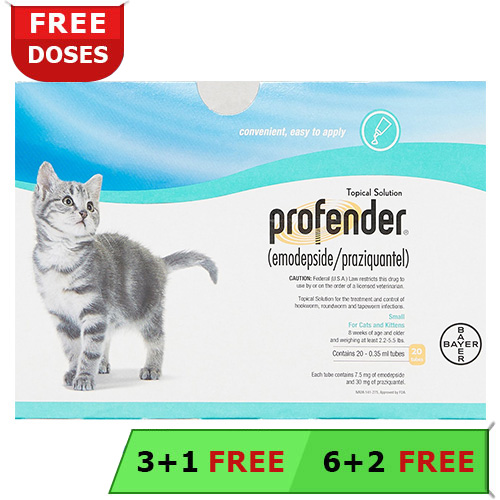 Profender for Cats, Profender Spot-On for Cats, Profender Topical Wormer for Cats, Profender Spot-on Intestinal Dewormer