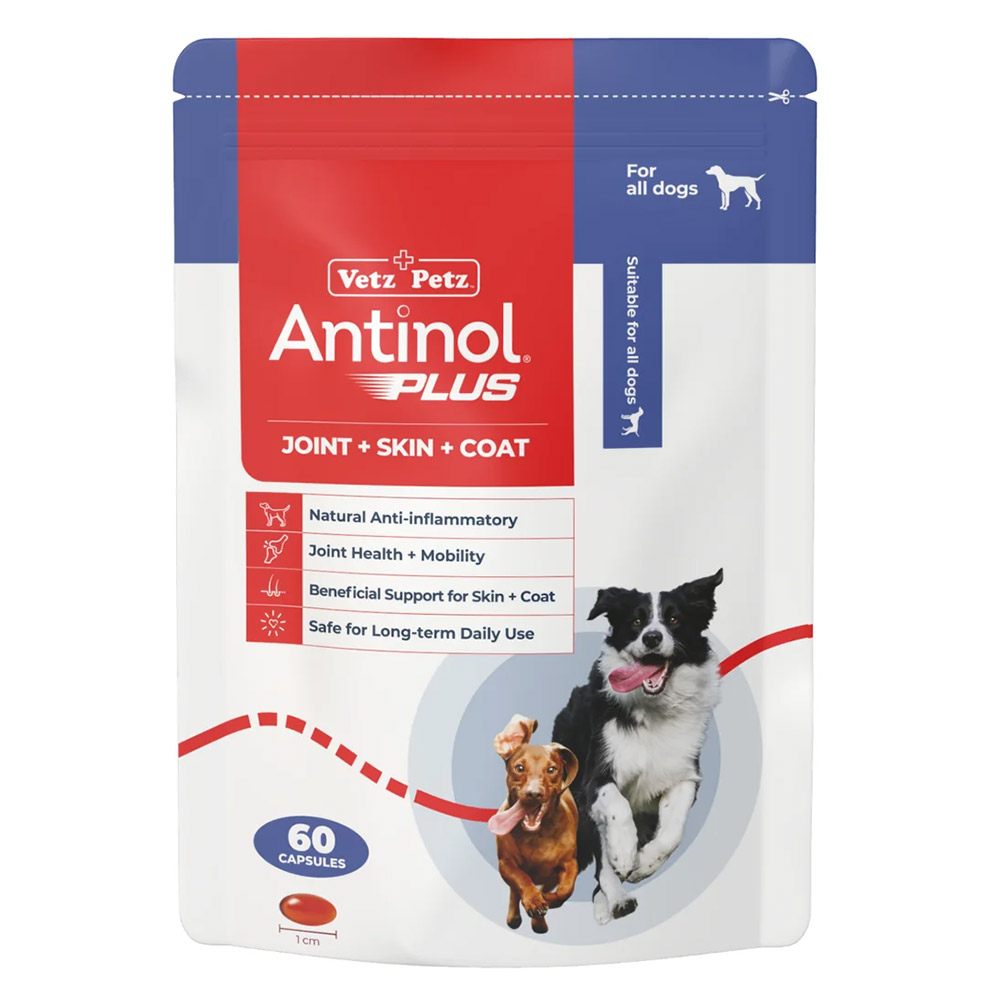 Antinol Plus Natural Anti Inflammatory Joint & Mobility Capsules For Dogs 60 Capsule-image-3050