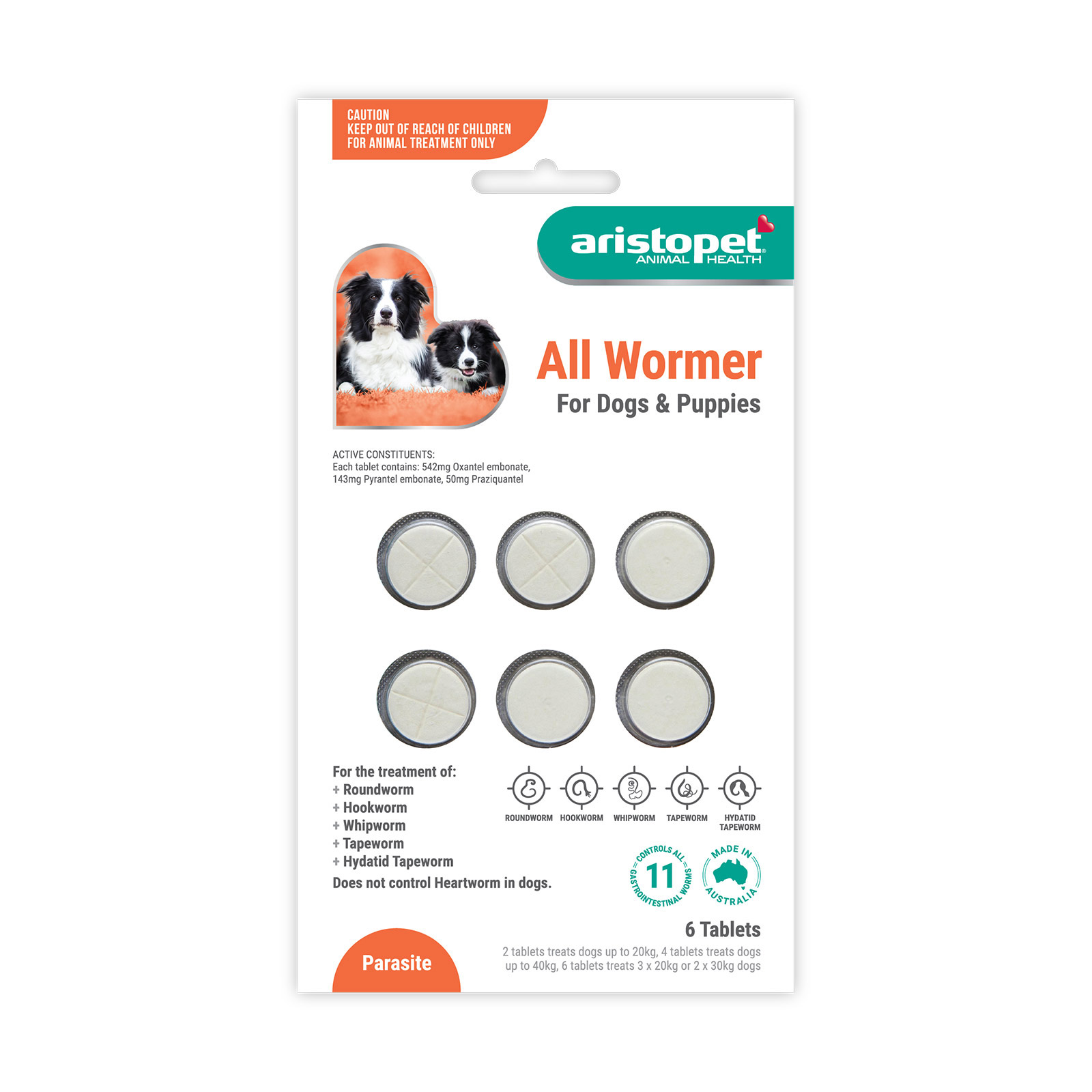 Aristopet Allwormers For Dogs/Puppies 6 Tablet-image-2964