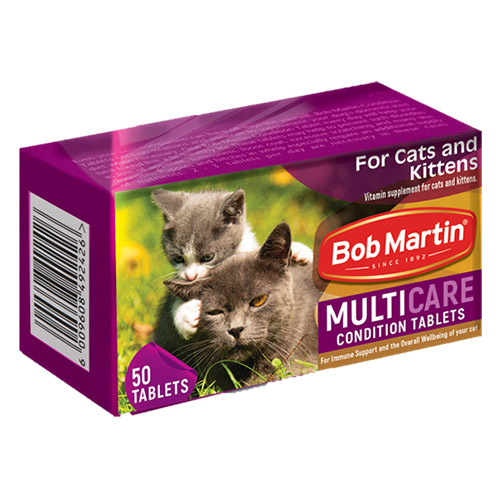 Bob Martin Multicare Condition Tablets For Cats & Kittens 50 Tablets-image-2625