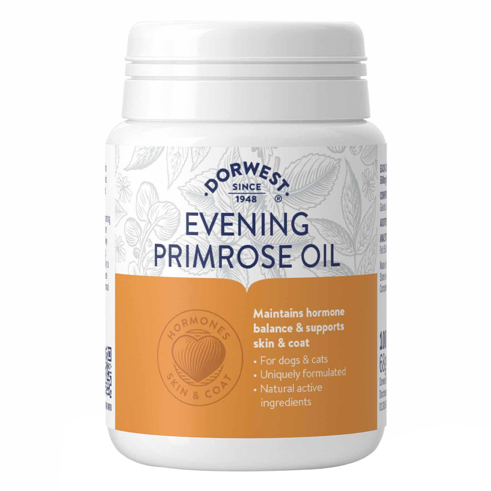 Dorwest Evening Primrose Oil Capsules For Dogs And Cats 100 Capsule-image-3052