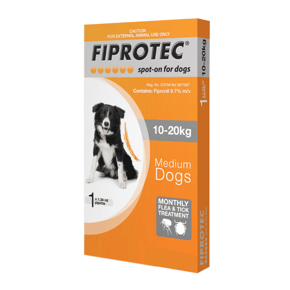 Fiprotec Spot-On For Medium Dogs 22-44lbs (Orange) 1 Pack-image-2771