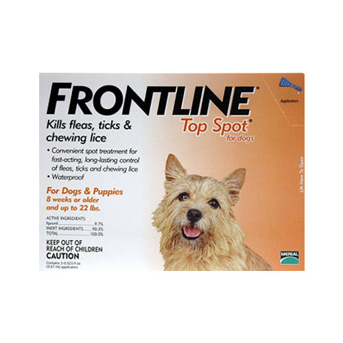 Frontline Top Spot Small Dogs 0-22 Lbs (Orange) 3 Pipette-image-511