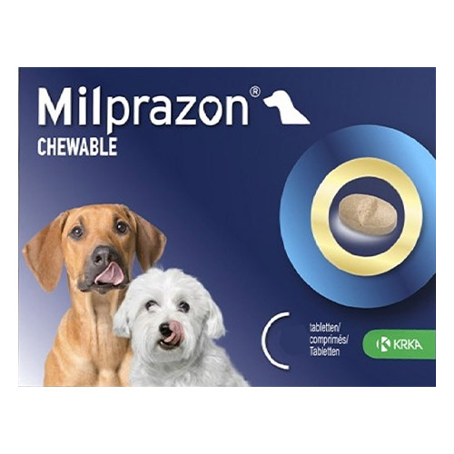 Milprazon Worming Chewable For Small Dogs/Puppies Upto 11lbs 1 Chew-image-2758