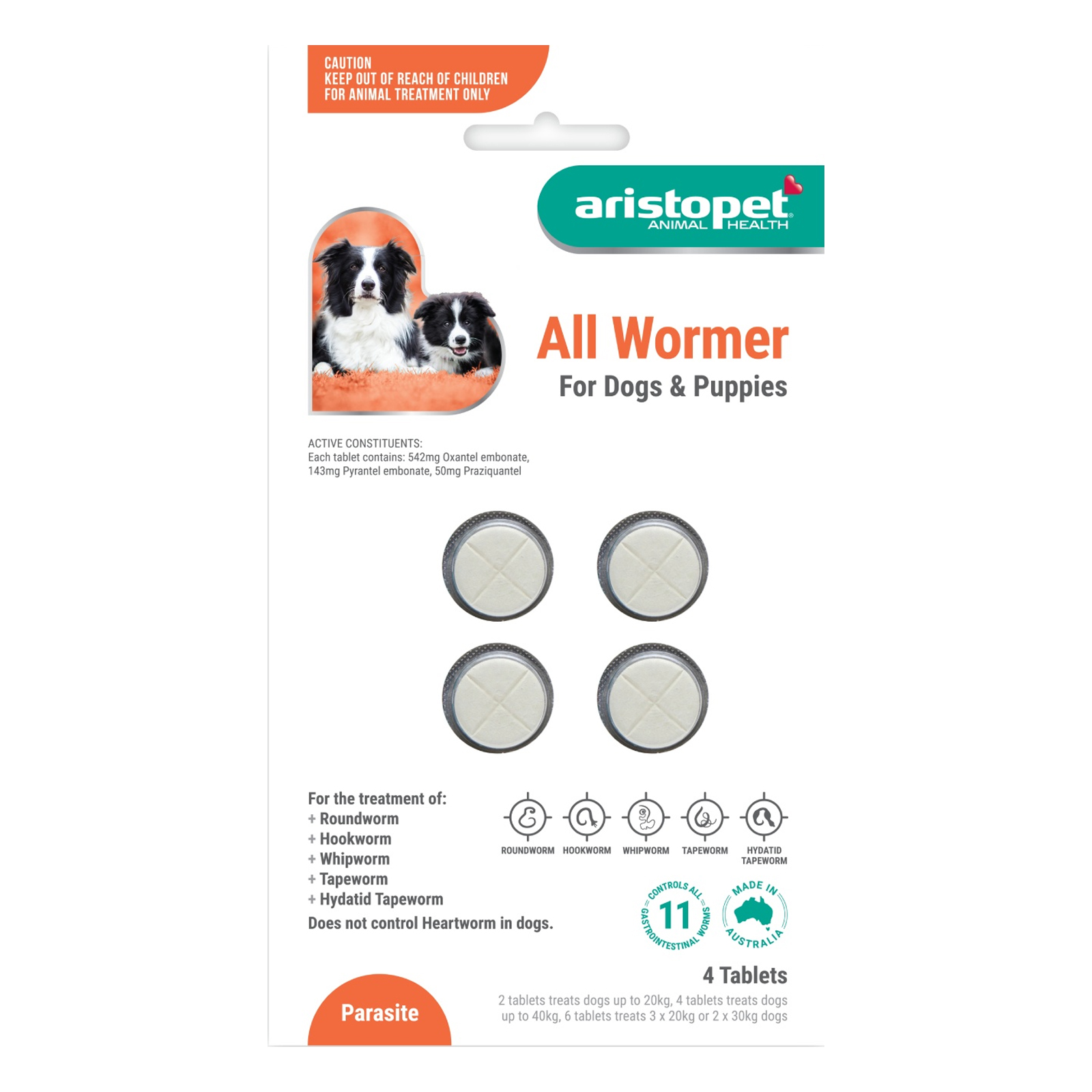 Aristopet Allwormers For Dogs/Puppies 4 Tablet-image-2963