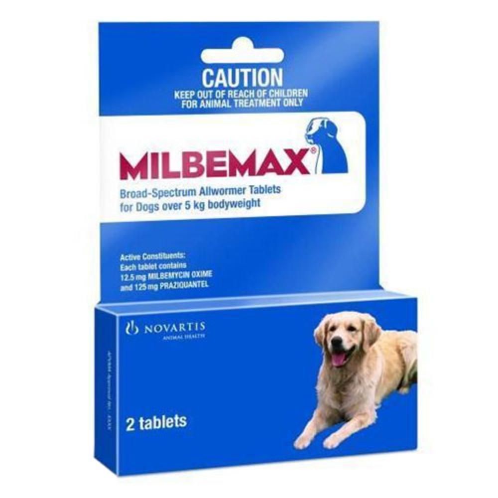 Milbemax Allwormer Tablets For Large Dogs 5 To 25 Kg - 11 To 55lbs 1 Tablet
