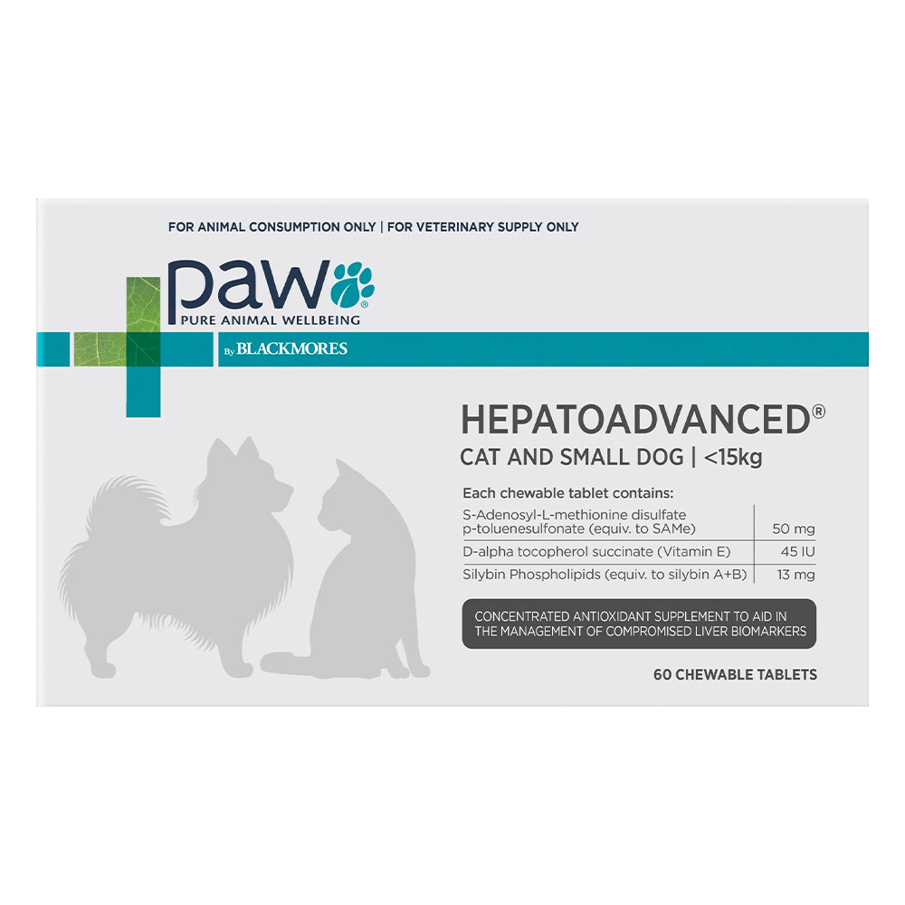 Paw Hepatoadvanced For Cat And Small Dog 60 Tablet-image-3008