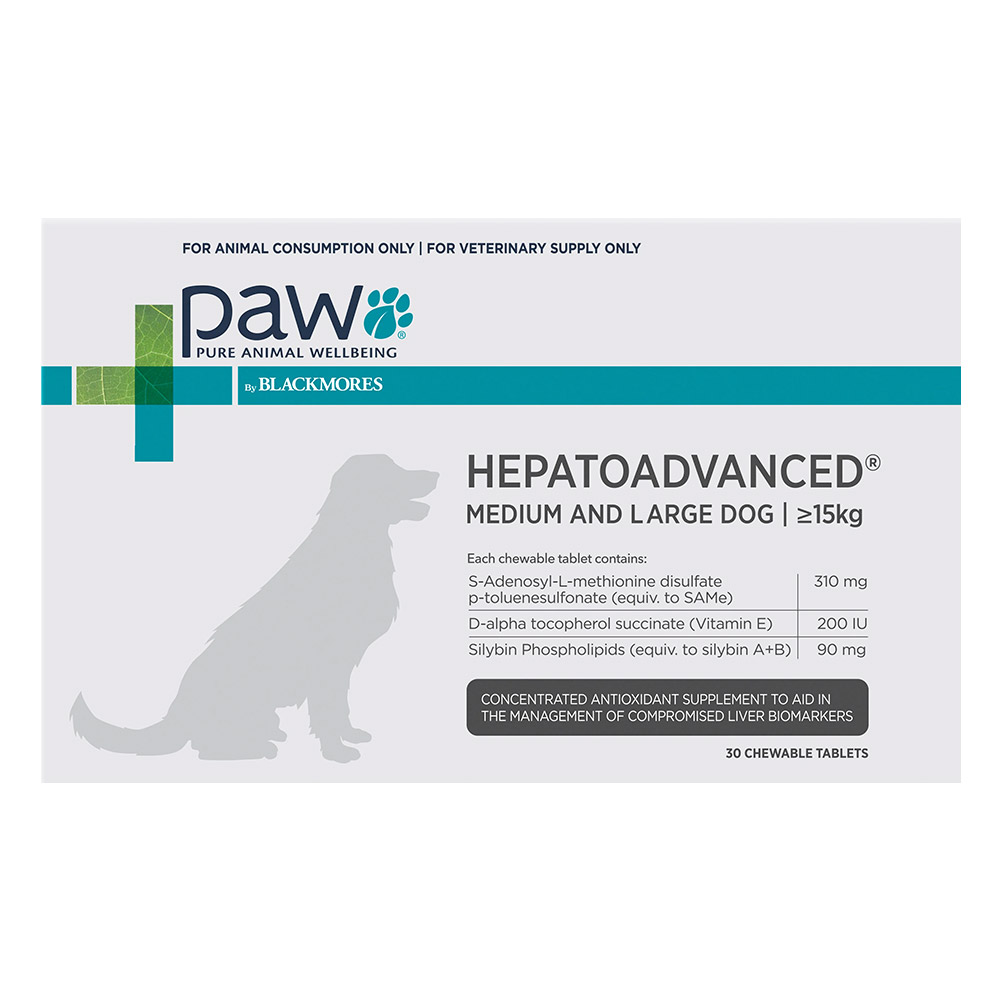 Paw Hepatoadvanced For Medium And Large Dog 30 Tablet-image-3007