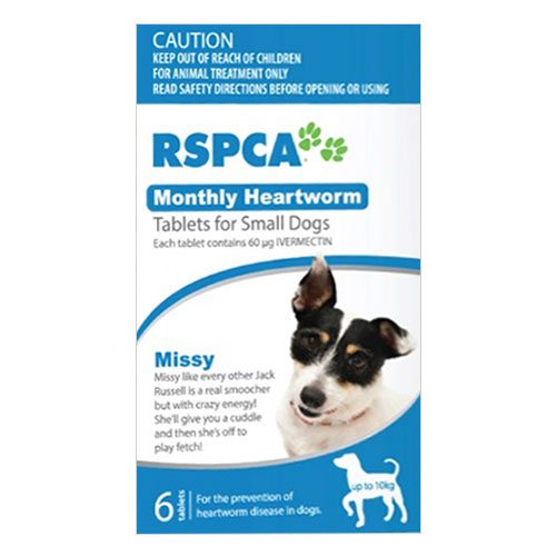RSPCA Monthly Tablets Buy RSPCA Heartworm Tablets for Dogs